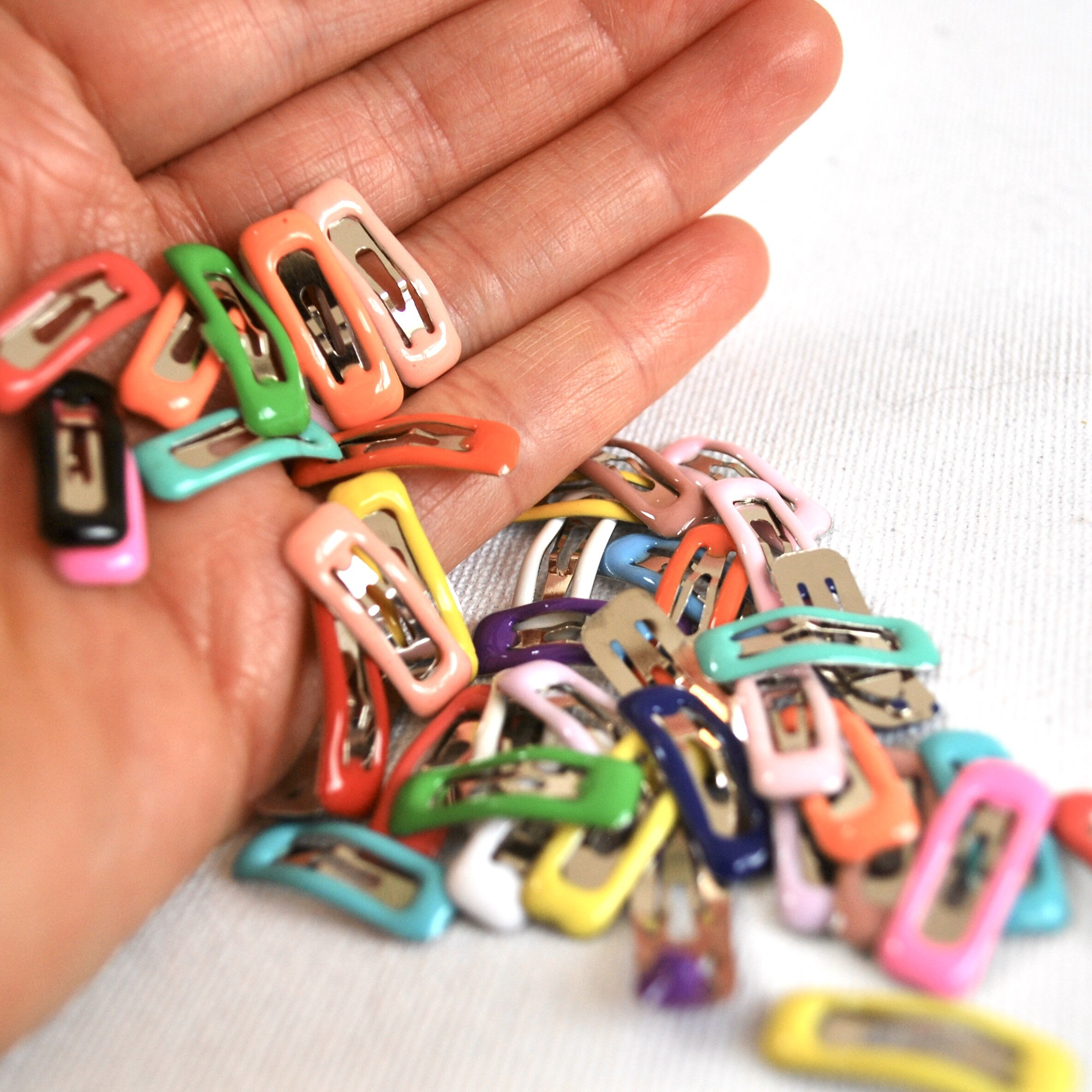 Doll Hair Clips 20mm Tiny Rectangle Hair Grips Random Colour Etsy Canada