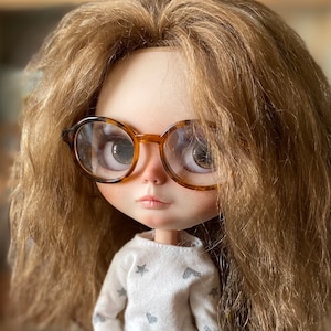 BJD doll glasses 1/6 doll accessories Tortoiseshell round glasses