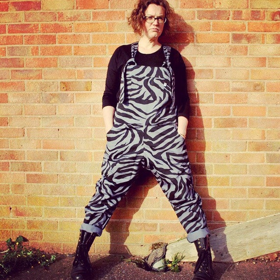 Zebra print overalls Clearance