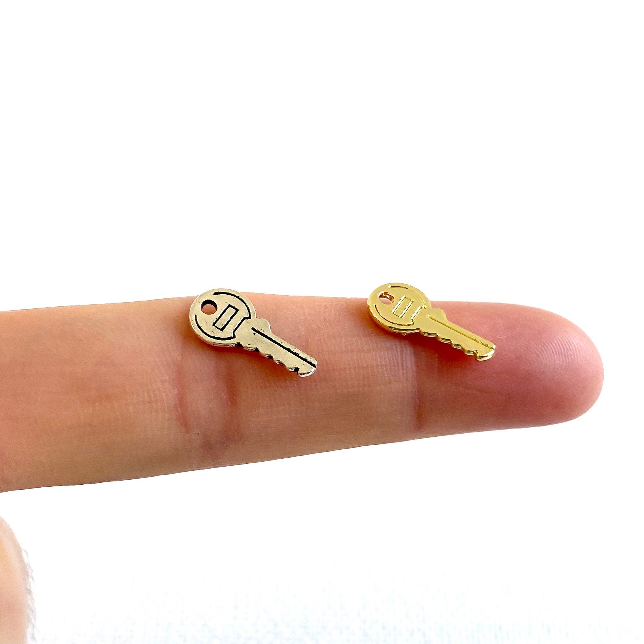 200pcs of 10mm Tiny Key Rings Gold and Light Gold Split Rings Key