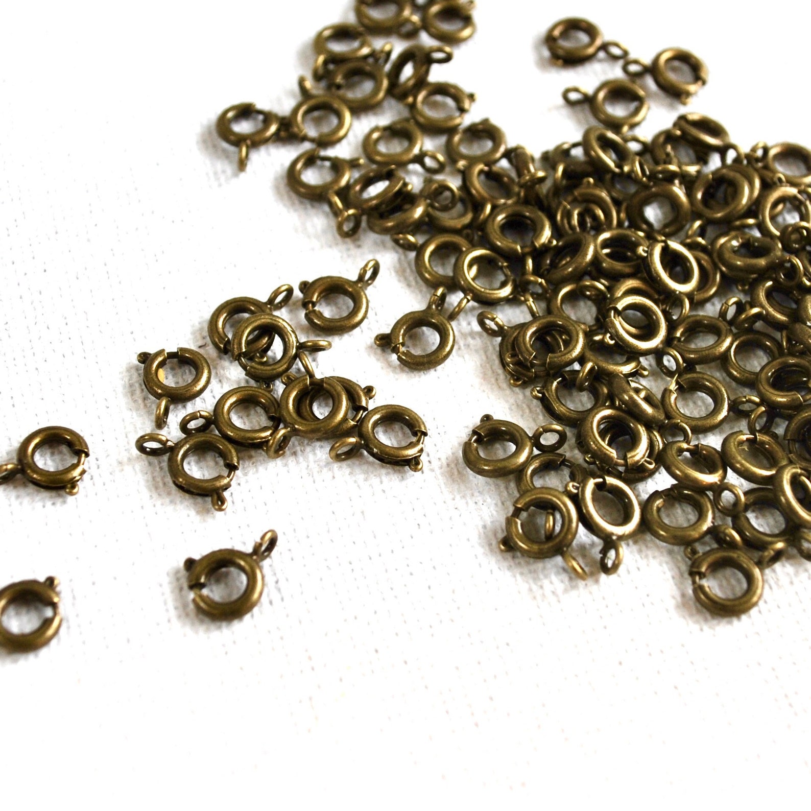 5mm Spring Clasps Bronze UK Seller Mini Ring Clasp Metal Etsy Singapore
