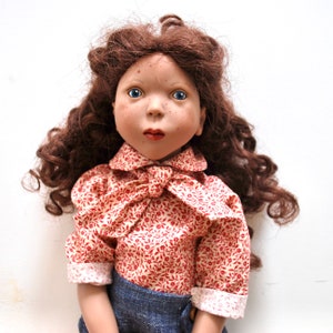 dolls blouse sewing pattern 18 inch Dolls shirt instant Digital download PDF GOTZ clothing Zwergnase junior American doll 50cm