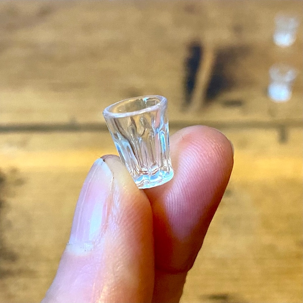 Miniature en verre 1/12 gobelet en résine pour jouer à la cuisine Ustensiles de cuisine pour poupées