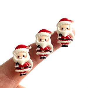 Kerstman bedels miniatuur kerstman bedel beeldjes kerstkaart ambacht