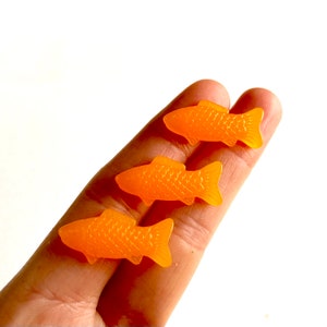 Miniature animals goldfish Fairy Garden Jelly colour Resin Terrarium Dollhouse miniatures