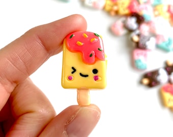 Lollipop charms Ice cream fake food 1/12 scale Sweet decoden Kawaii candy miniature