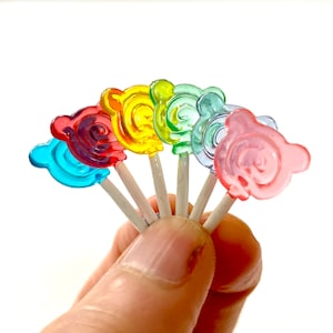 Resin candy Lollipop 1/6 Doll accessories popsicle fake food for dolls