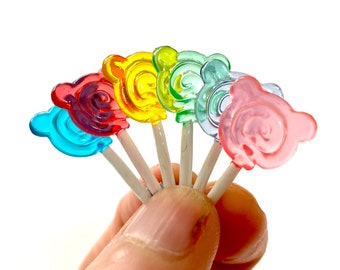 Resin candy Lollipop 1/6 Doll accessories popsicle fake food for dolls