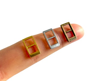 Mini doll buckles 5mm inner rectangle belt buckle mini tri glide slider BJD doll clothes