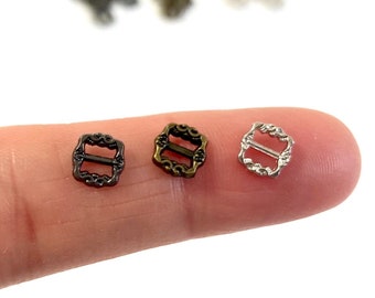 5mm Tiny Doll clothes buckles 3mm inner vintage belt buckle Mini buckles for doll clothes