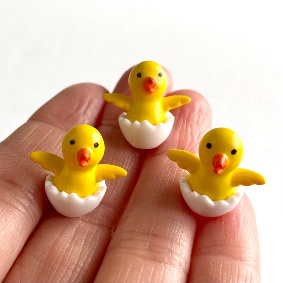 Dollhouse Miniature Rubber Duck Tiny Resin Duck Dolls Toy Duck 15mm Miniature  Duck UK Seller 