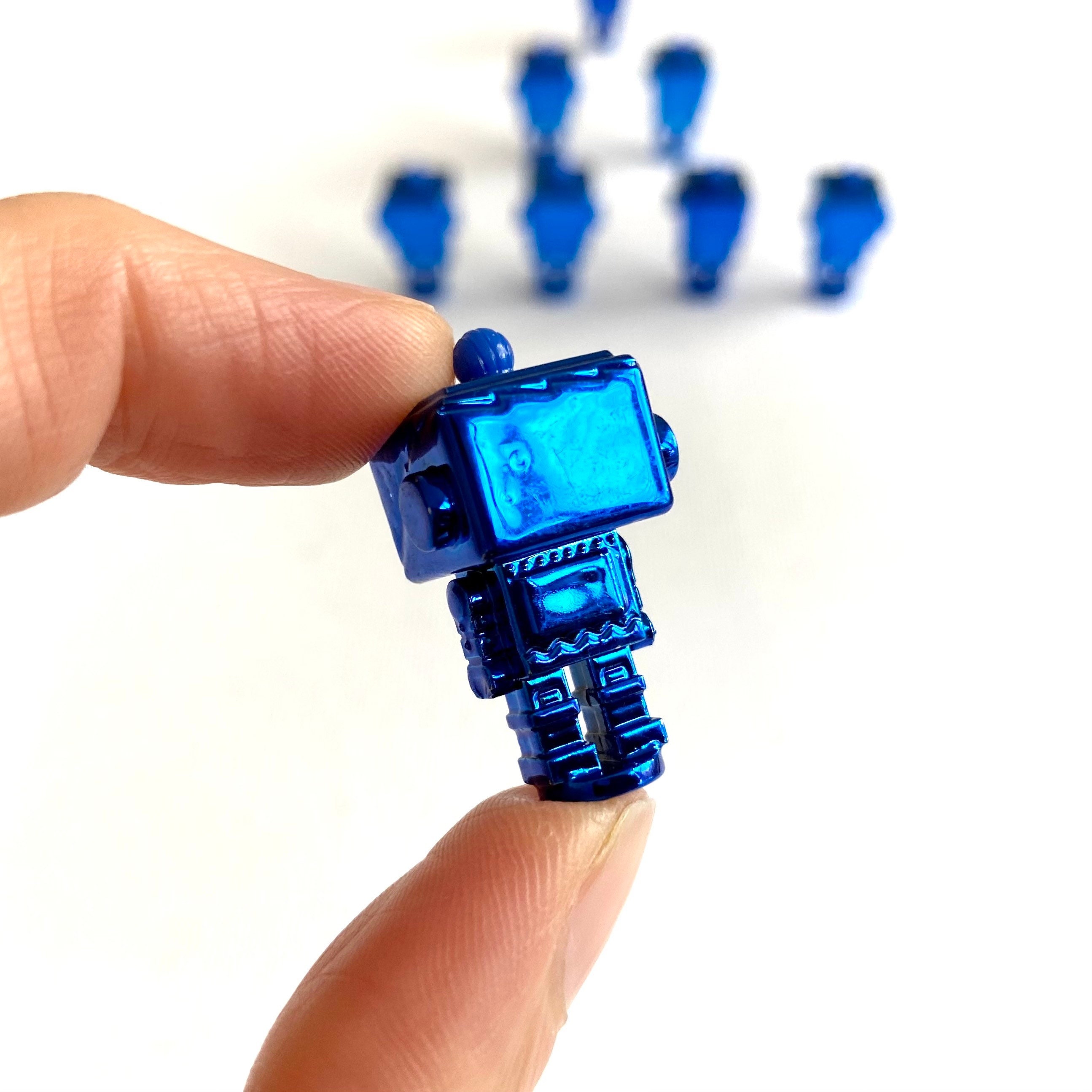 Miniature Robot Toy 3cm Mini Robot Plastic Figurine Dollhouse | Etsy