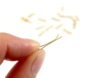 Mini Hairpins 2pcs 10mm mini Bobby pins dolls Gold BJD doll hair clips