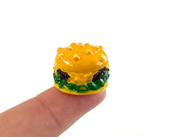 ミニチュアハンバーガーフード 1:6スケール ミニチュアカフェアクセサリー ドールハウスキッチン