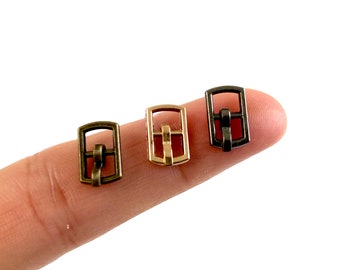 Fibbie per mini bambole da 4,5 mm, fibbia per cintura per vestiti per bambole in miniatura, mini cursore tri-glide