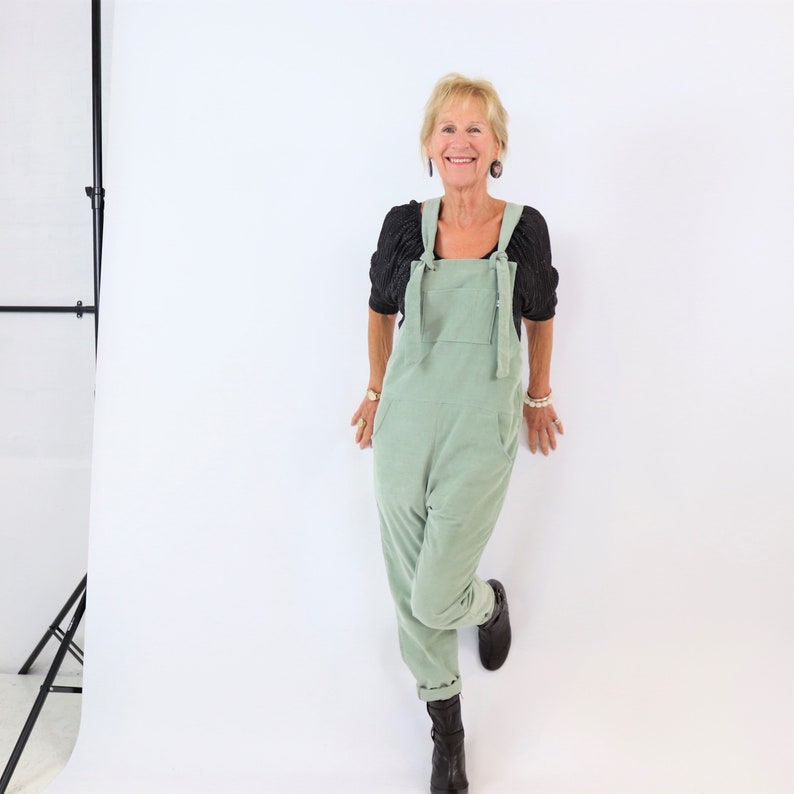 Green Dungarees Womens overalls light Green Jumpsuit Romper Etsy