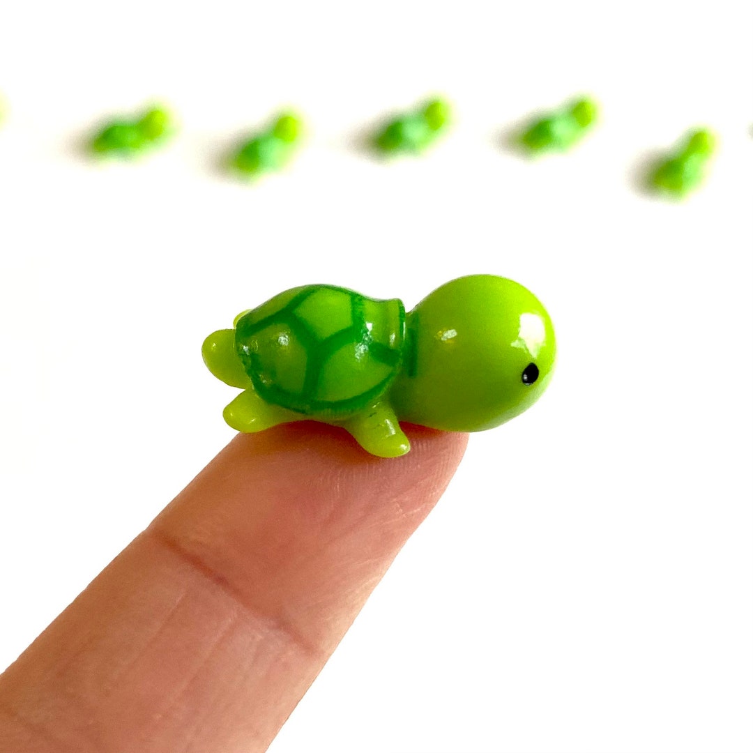 Mini Polymer Turtle Dollhouse Miniature Tiny Resin Turtle 23mm or 33mm Terrarium Fairy ...