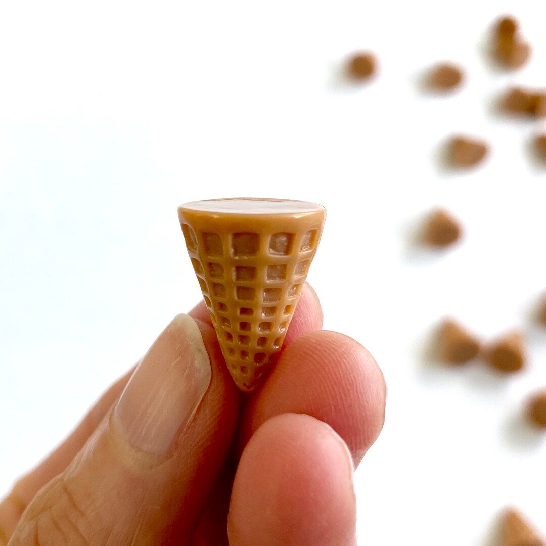 Ice Cream Cones Miniature Waffle Cone 1/6 Scale Sweet Decoden Cabochons