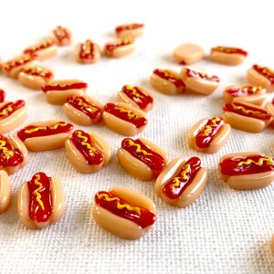 Miniature hotdog 1:12 scale doll house kitchen food for dollhouse Miniature food Doll cafe kitchen image 7
