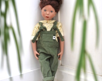 Doll dungarees sewing pattern 18” Doll overalls instant Digital download PDF romp GOTZ custom BJD clothing American doll