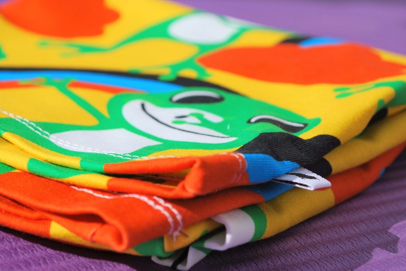 Frog tshirt Organic cotton Dancing frog print box top Cropped t shirts for Women Box graphic tee shirt Yoga clothing