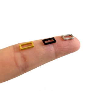 6mm Doll bag buckles tiny rectangle buckle Mini buckles tri-glide slider
