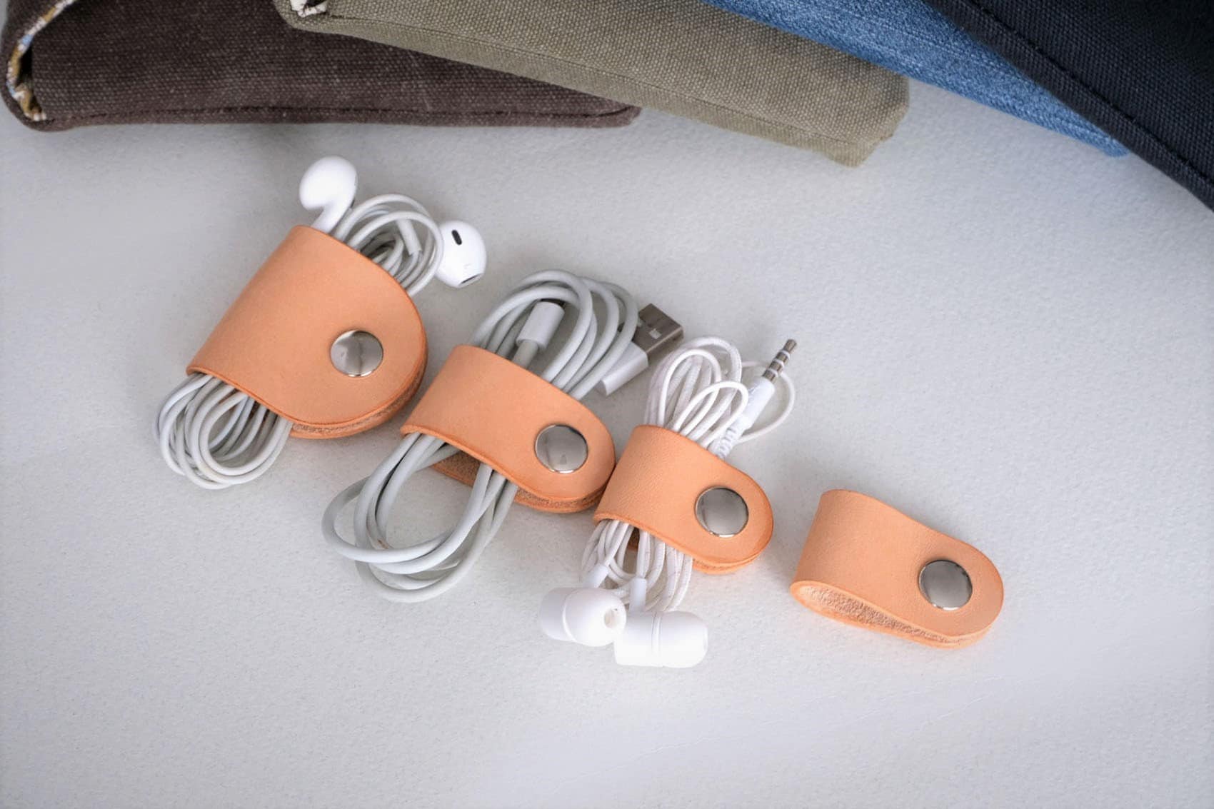 Charger Case/cable Organizer 4 Cord Holders Etsy