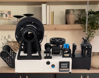 The PET machine has been fully assembled.