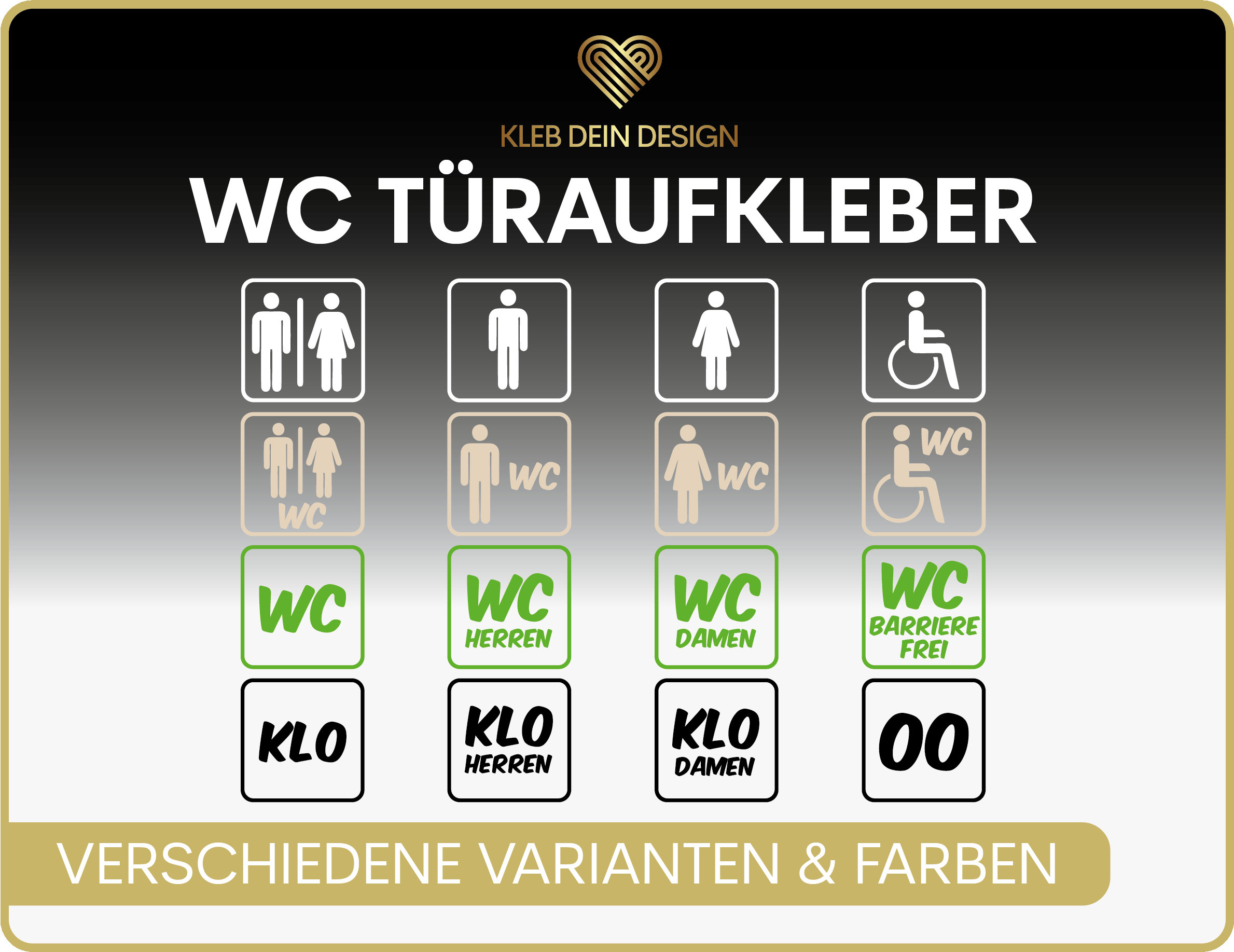 20cm Auto-Aufkleber Sticker Wc Toilette Klo Sauber Halten 952