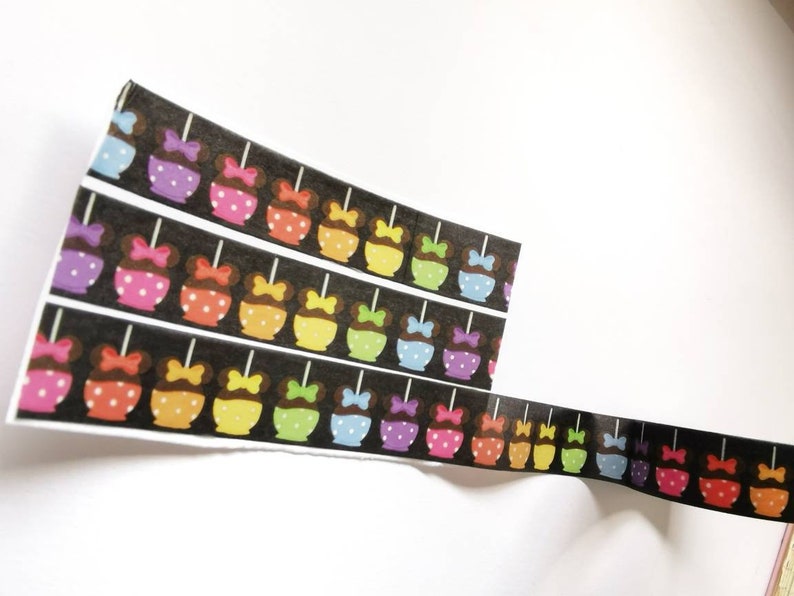 minor flaws Minnie candy apple Disney washi tape mickey snack masking tape
