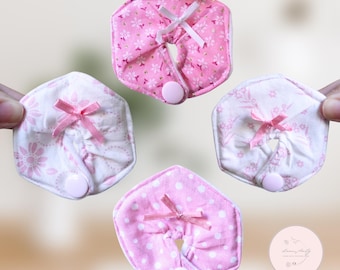 PINK COQUETTE Tube Pads | Gtube Pads | Aesthetic G-Tube Covers | Absorbent Pads for Feeding Tubes | GJ Button Covers | Stoma Pads