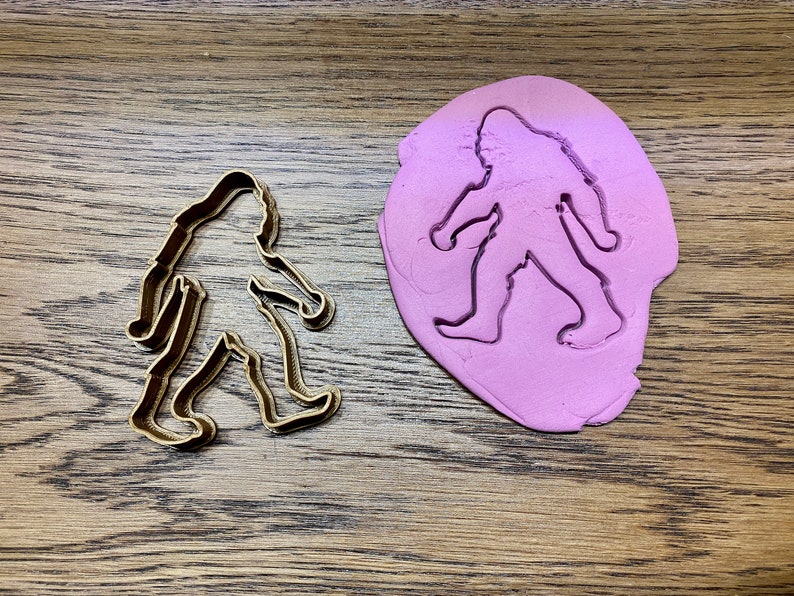 Cryptid Creatures Cookie Cutter Set / Bigfoot Sasquatch / Mothman / Loch Ness Monster / Alien Cookie Cutter image 2