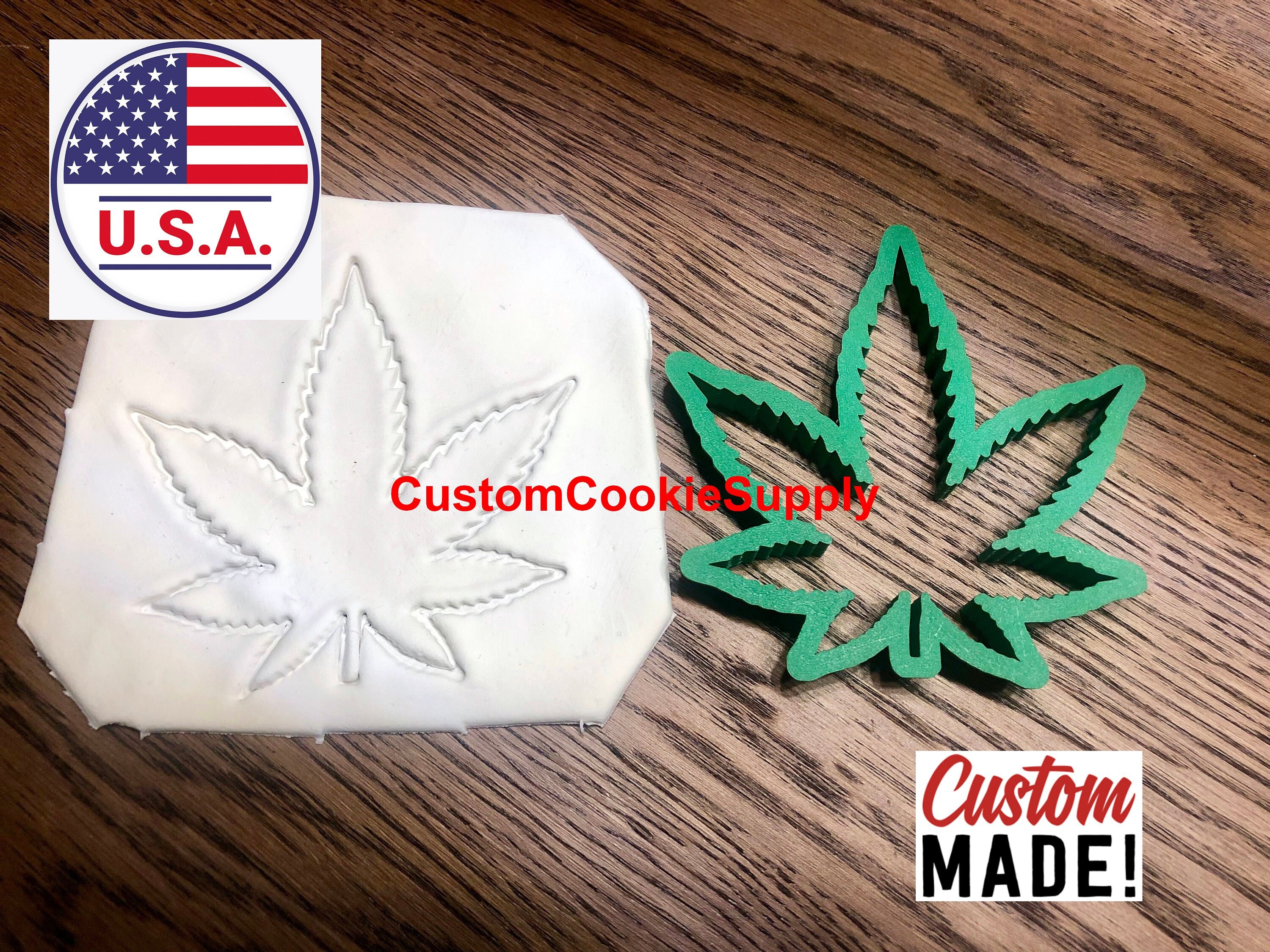 Weed Cookie Cutter / Marijuana Cokie Cutter / Leaf Cookie Etsy