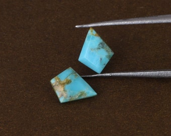 6x8mm Kite Shape Kingman Turquoise Gemstone, Beautiful Kite Cut Loose Gemstone for Ring and Earring Making.