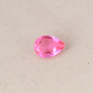 Päronslipad dubblett kunzitkvarts fasetterad lös ädelsten, rosa kunzit helande sten, vacker babyrosa kunzit för smyckestillverkning. bild 4