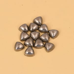 Golden Pyrite Cabochon Trillion Shape Gemstone, 5mm AAA+ Quality Natural Golden Pyrite Loose Gemstone for Jewelry Making, Stone for Jewelry