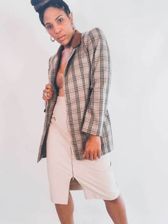 Liz Claiborne Plaid Blazer