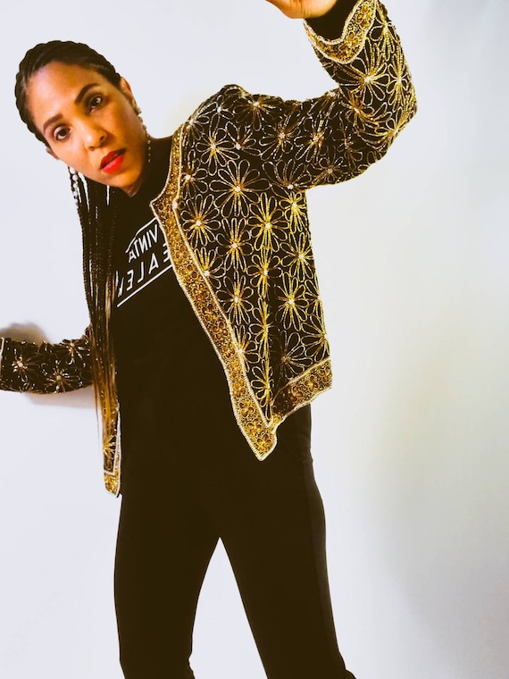 Vintage Sequin Evening Jacket