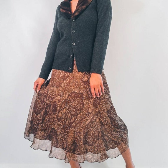 Vintage Ralph Lauren Silk Slip Skirt