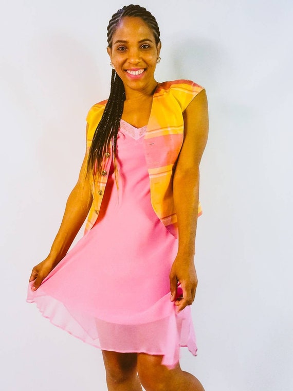 Vintage Antonio Melani Silk Slip Dress