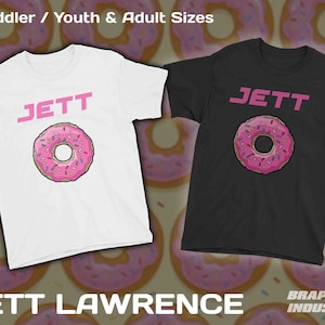 Jett Lawrence Donut Motocross and Supercross Signature Dirt Bike Tee Available in Toddler, Youth and Adult Sizes