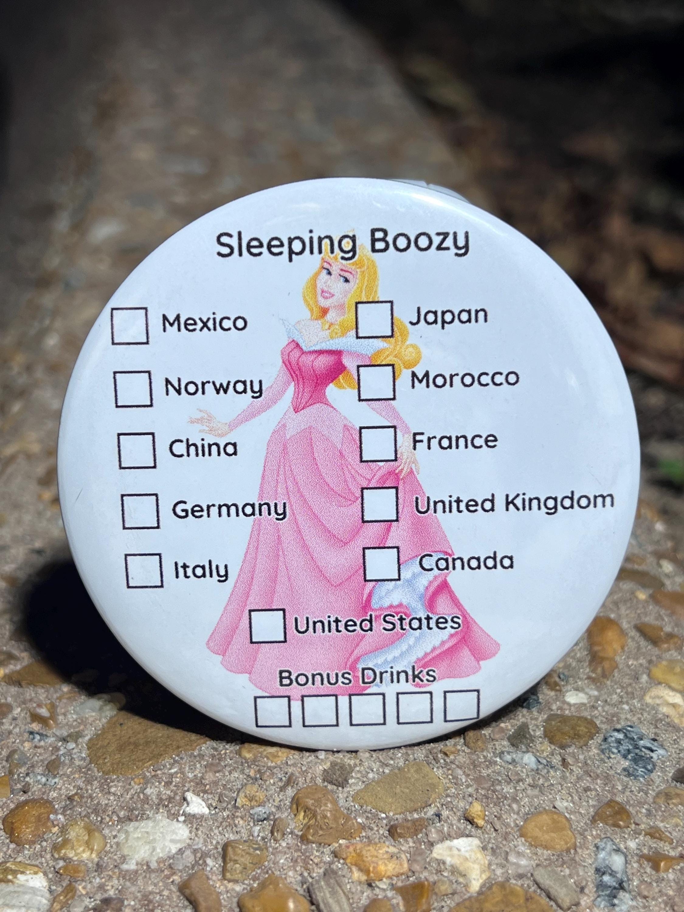 Sleeping Beauty - Sleeping Boozy Pin - Etsy