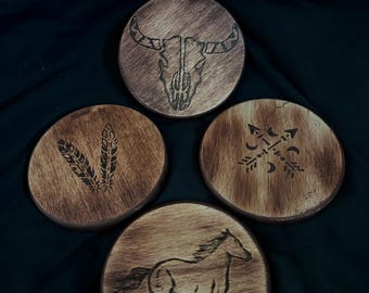 Western-Untersetzer! (bunt)