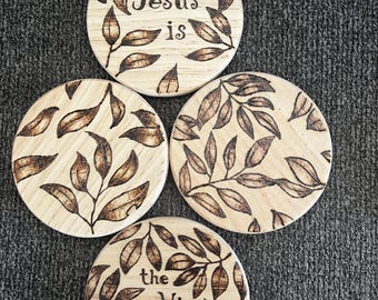 Jesus ist das Untersetzerset Vine WB