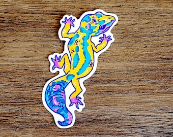 Autocollant Gecko léopard