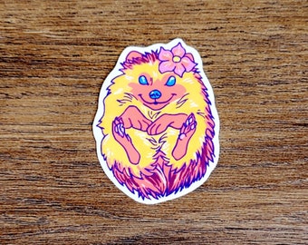 Adorable Hedgehog Sticker - 3 Inch Die Cut Decal