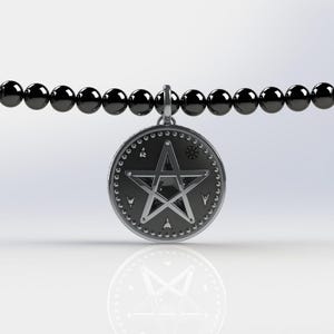Pentagram Necklace/ Sterling Silver Pendant/ Wiccan Pentagram Pendant/ Gothic Pendant/ Witches Gift/ Gift for Him or Her/ Pentagram