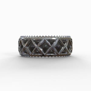 Classy wedding ring / Wedding Band / Beautiful Quality Silver Ring/ Band for him or her/ Ornate band
