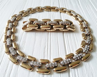 SET Valentino Garavani collar pulsera oro bisutería