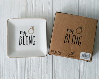 Jewelry Dish / Minimalist Ring Dish / Wedding Gift / Engagement Gift / Personalized Gift for Her / Ring Tray